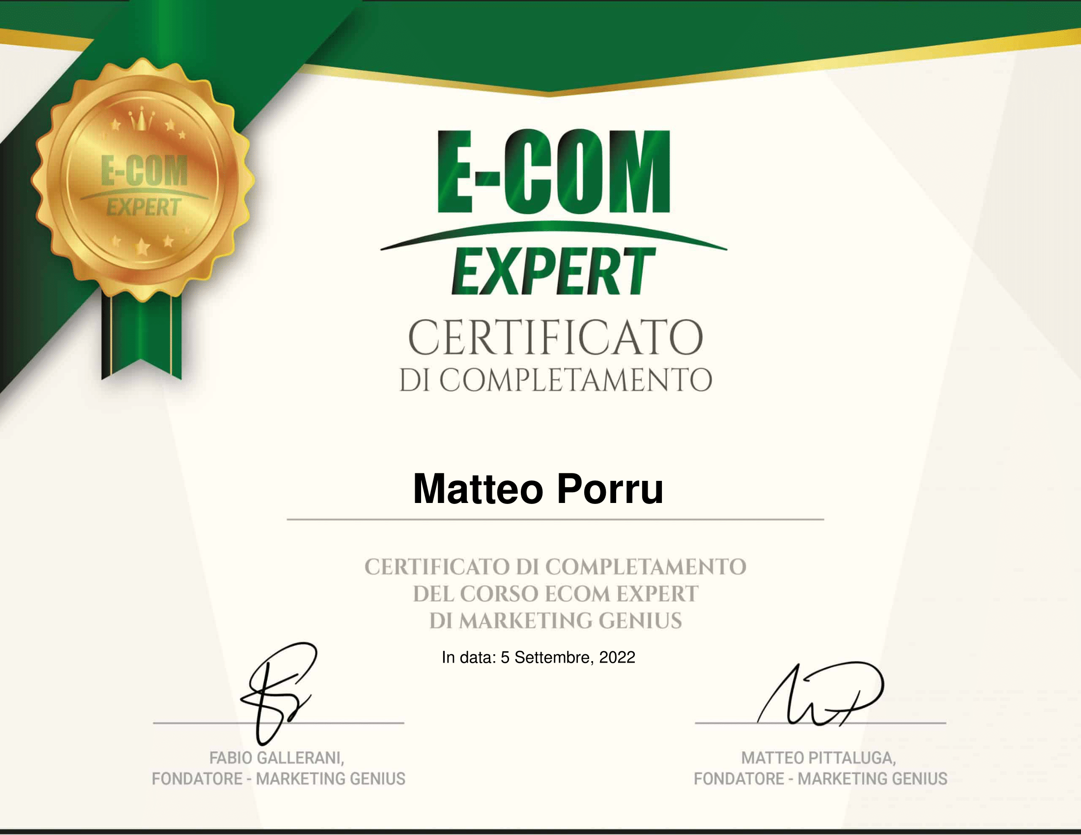 Matteo-Porru-ECOM-EXPERT-Certificato-Ecom-Expert-MG-Digital-School-1